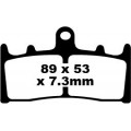 EBC Brakes EPFA Sintered Fast Street and Trackday Pads Front - EPFA188HH